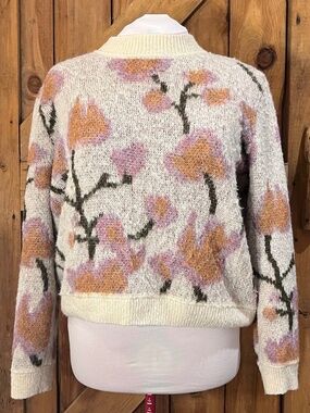 ASOS Object floral tapestry knit sweater size X-Large